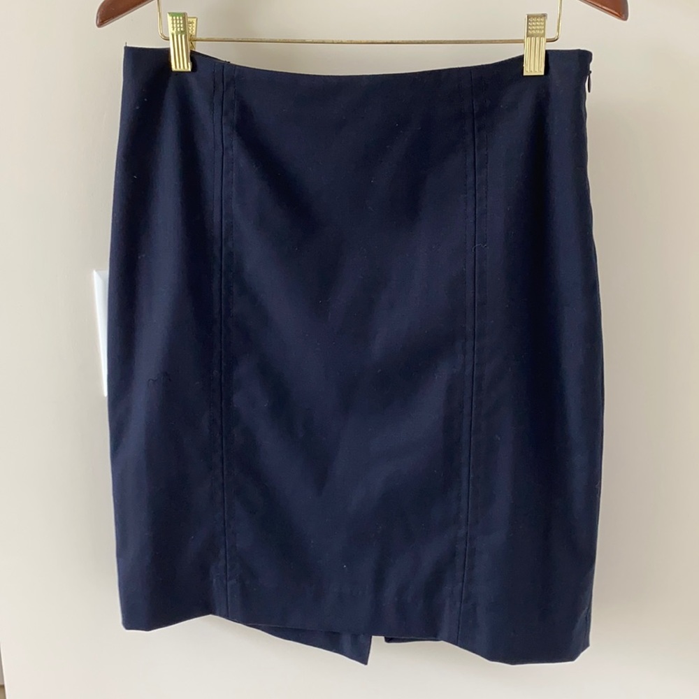 Navy Pencil Skirt